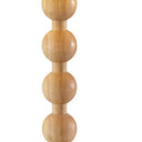 Solid Wood Candlestick Table Lamp With Off - White Drum Shade - Brown - HomeRoots - Table Lamps - Elite Enclave Home