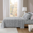 Oversized Flannel - 4 Piece Full Sheet Set - Sage Winter Fauna