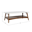 Parker - Coffee Table - Off - White / Pecan - Madison Park - Coffee Tables - Elite Enclave Home