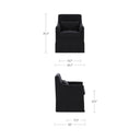 Lydia - Slipcover Dining Chair - Black - Moe's Home Collection - Side Chairs - Elite Enclave Home