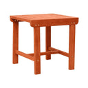 Square Solid Wood Outdoor Side Table - Brown