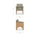 Bauer - Dining Chair - Sage Green / Light Brown - Moe's Home Collection - Side Chairs - Elite Enclave Home